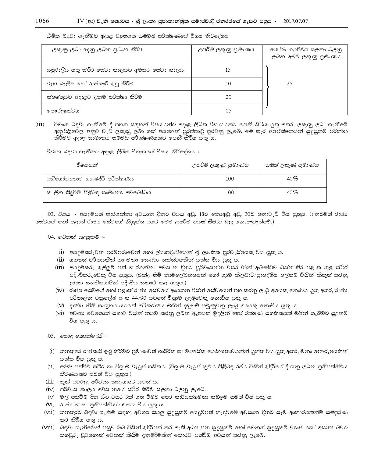 Health Supervisor - Biyagama Pradeshiya Sabha